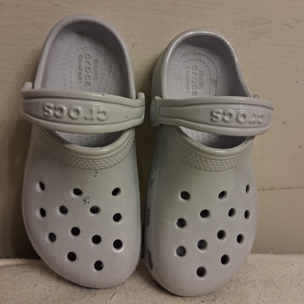 Crocs Kids Classic Clog - Gray Size C 11
